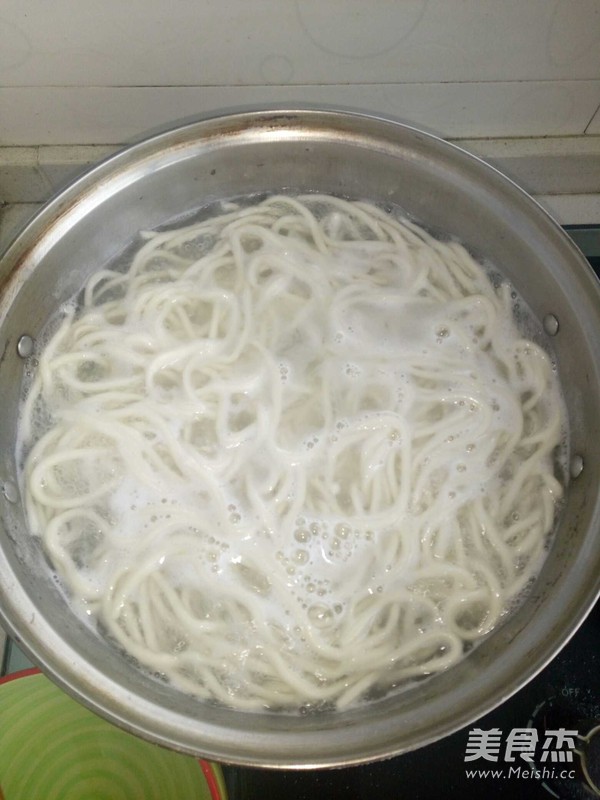 Fried Noodles with Homemade Meat recipe