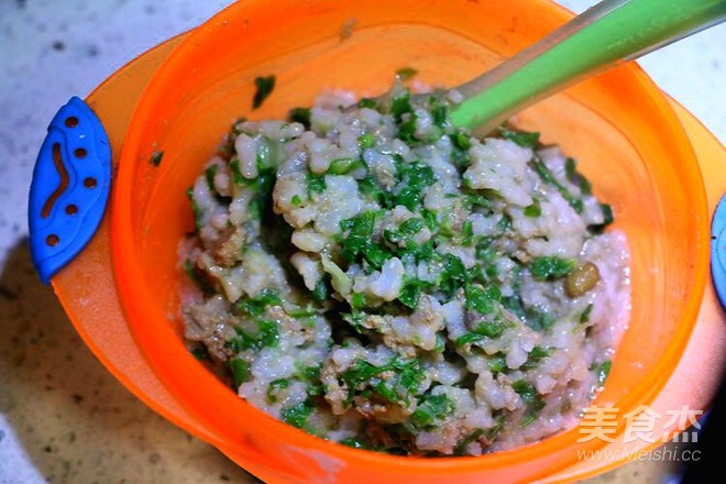 Chicken Liver and Green Vegetable Porridge recipe