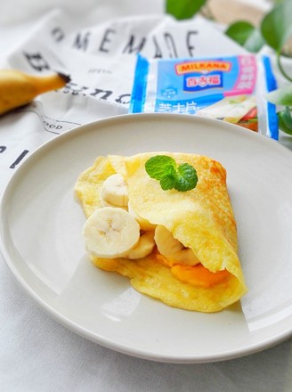 French Cheese Banana Crepes recipe