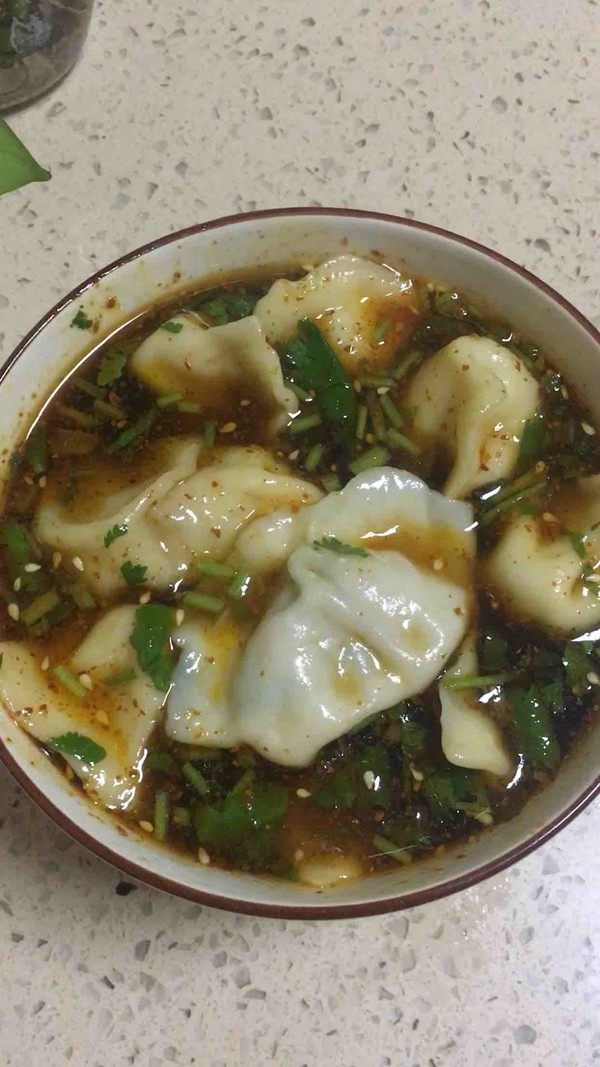Pleurotus Ostreatus Dumplings in Sour Soup recipe