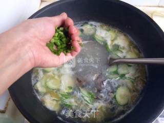 Shrimp and Cucumber Preserved Egg Soup recipe