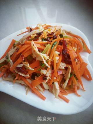 Carrots Mixed with Chicken Breast recipe