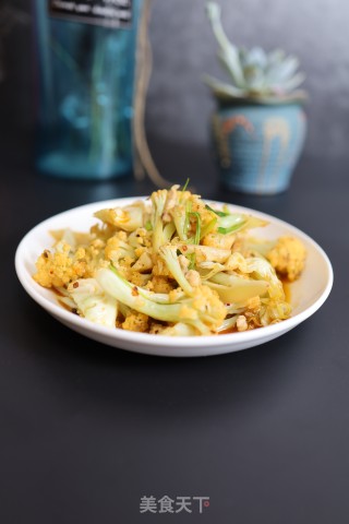 Stir-fried Cauliflower with Shredded Pork recipe