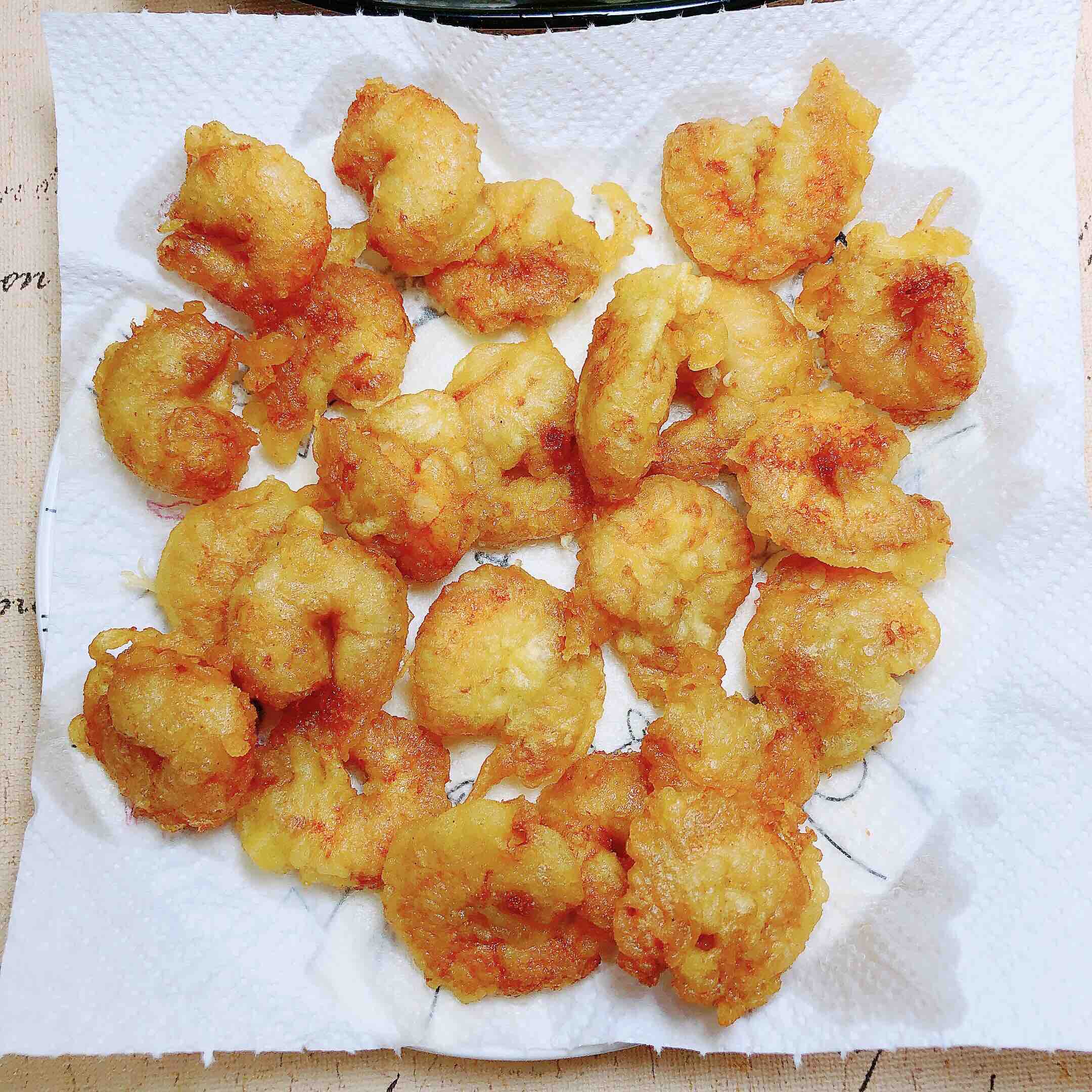 Soft Fried Tempura Shrimp recipe