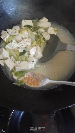 Stewed Tofu with Cabbage in Broth recipe