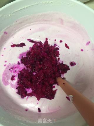 Yogurt Dragon Fruit Cream Mousse recipe