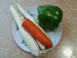 Stir-fried Shredded Pork with Rice and Green Pepper recipe