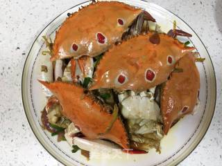 Stir-fried Crab with Ginger and Green Onion recipe