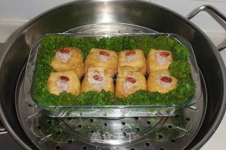 Garlic Oil Tofu Stuffed Meat recipe