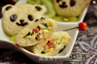 Cute Breakfast---panda Sandwich recipe