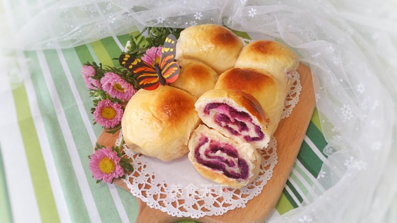 #aca Baking Star Competition# Purple Sweet Potato Oil-free Yogurt Breakfast Pack recipe