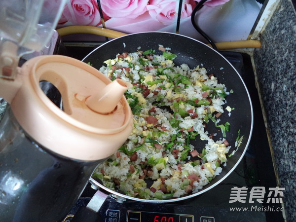 Fried Rice with Barbecued Pork recipe