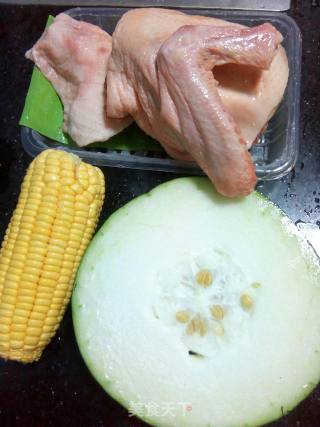 Duck Frame Winter Melon Corn Soup recipe