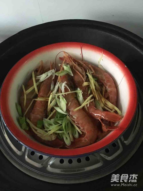 Steamed Argentine Red Shrimp recipe