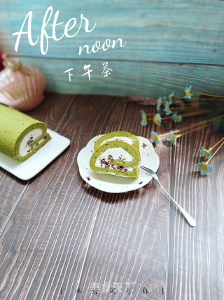 Matcha Honey Bean Cake Roll recipe