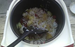 Braised Rice with Potatoes and Sausages recipe