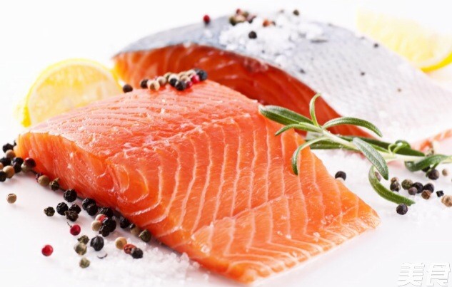 Fried Salmon with Lemon Cheese recipe