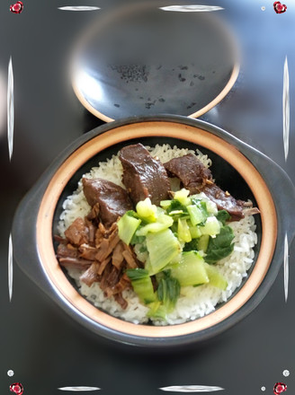 Claypot Rice with Chamois Pork and Bamboo Shoots recipe