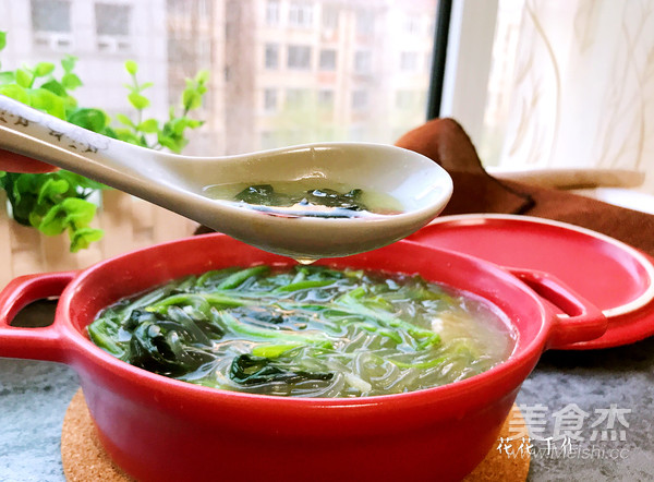 Spinach Vermicelli Soup recipe