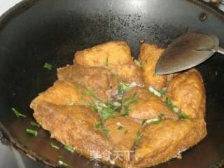 Oil Triangle Stuffed Meat recipe