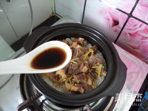 Cured Duck Claypot Rice recipe