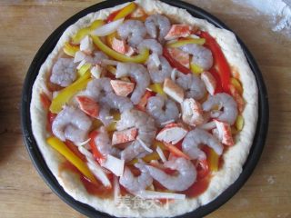 Muyu Flower Shrimp Pizza recipe