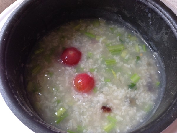 Preserved Egg Seafood Porridge recipe