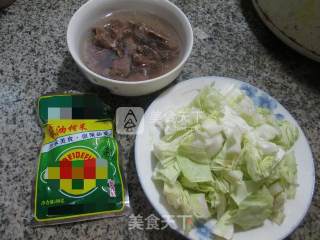 Stir-fried Cabbage with Beef and Mustard recipe