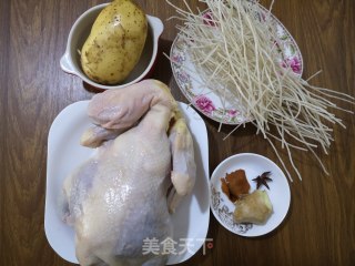Stewed Vermicelli with Chicken and Potatoes recipe