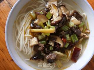 Mushroom Beef Noodle recipe