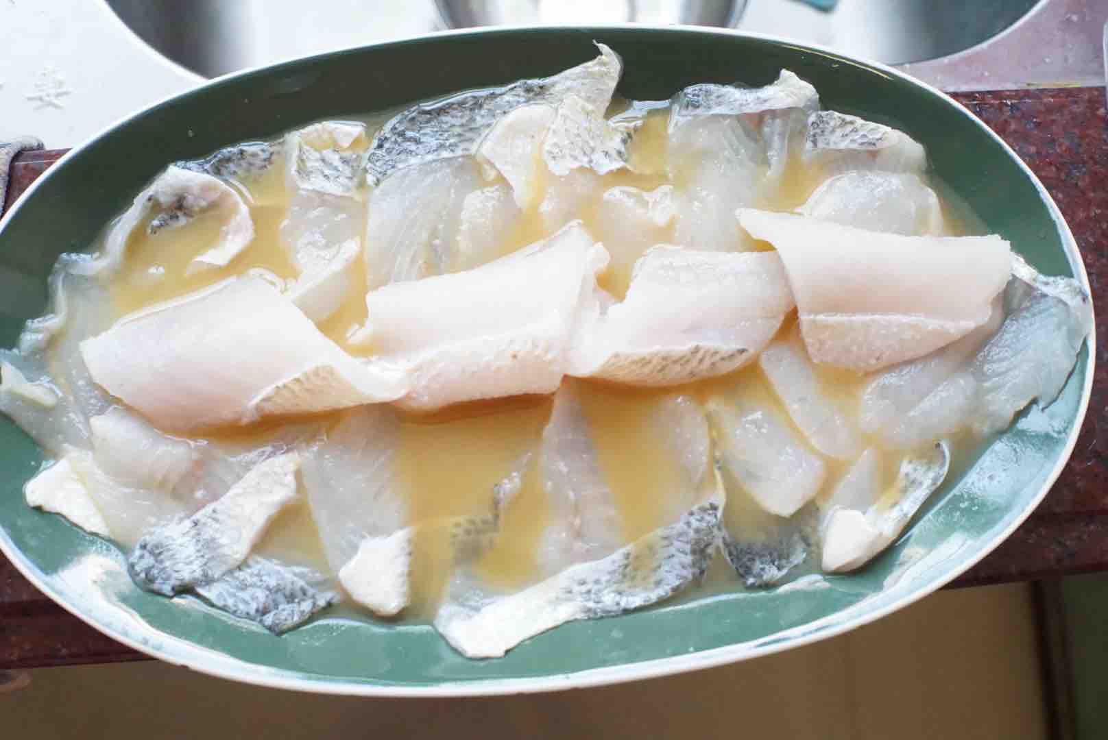 Steamed Sea Bass Fillet with Custard recipe