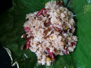 Fragrant Lotus Leaf Rice recipe