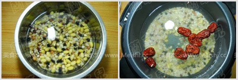 Laba Congee with Seasonal Fruits recipe