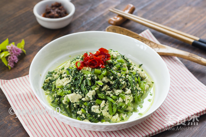 Chrysanthemum Tofu recipe