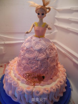 Gradient Barbie Cake recipe