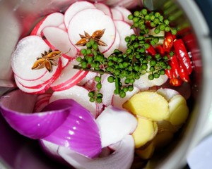 70 Degrees Kimchi Radish recipe