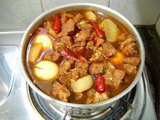 Spicy Red Oil Beef Hot Pot recipe