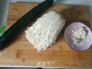 Cucumber and Enoki Mushroom recipe