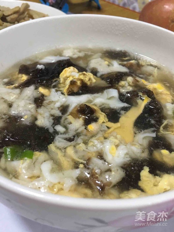 Seaweed and Egg Soup recipe