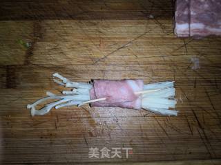 Bacon Enoki Mushroom recipe