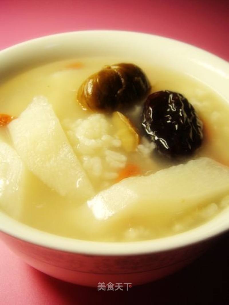 Strengthen The Spleen and Nourish The Kidney-chinese Yam Chestnut Porridge recipe