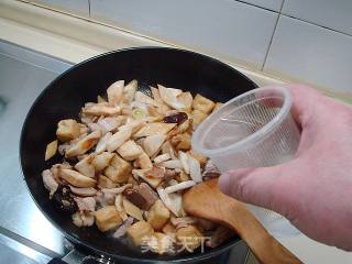 Grilled Tofu with Mushrooms and Pork recipe