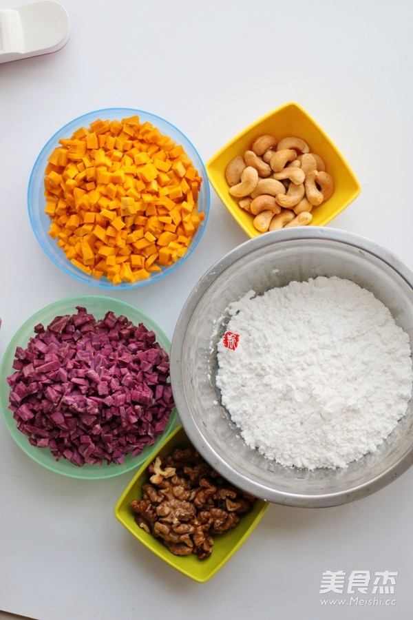 Distilled Two-color Potato Balls recipe