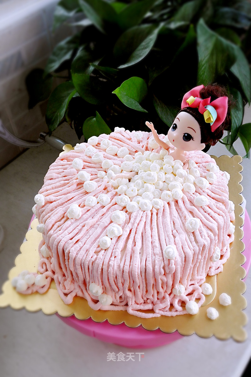 Super Simple Barbie Birthday Cake (not Too Beautiful) recipe