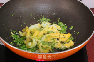 #春食野菜香#wild Onion Fried Egg recipe