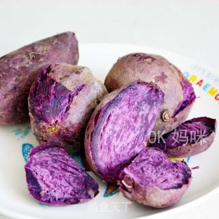 Purple Sweet Potato Milk Mash-supplementary Food for Lazy Moms recipe