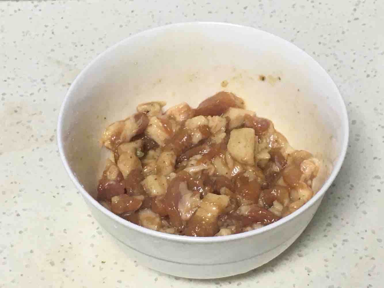 Fried Pork with Chrysanthemum Stalks recipe