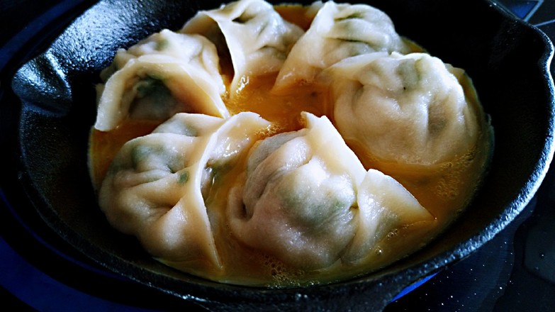 Fried Egg Hug Dumplings recipe