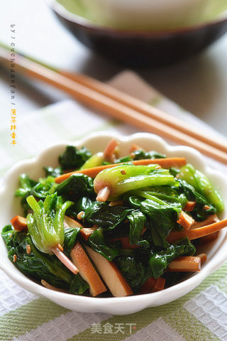 Spinach Mixed with Fragrant Dried recipe