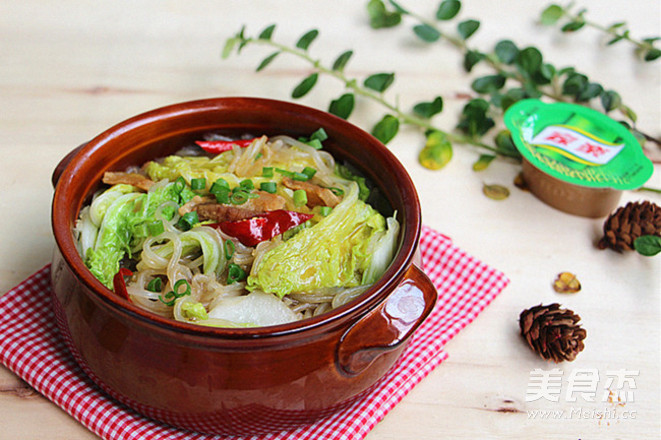 Cabbage Oil Residue Stewed Vermicelli recipe